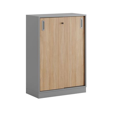 Skjutdörrskåp 80x40x107,5cm - Grå stomme/urban oak dörrar