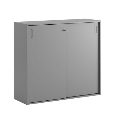 Skjutdörrskåp 120x40x107,5cm - Grå stomme/grå dörrar