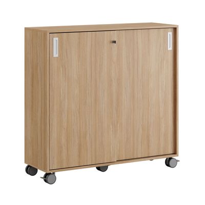 Skjutdörrskåp 120x40x107,5cm - Urban oak stomme och dörrar