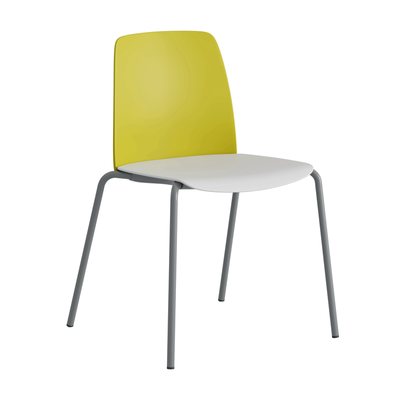 Stapelbar stol med sits och rygg i plast - Choice