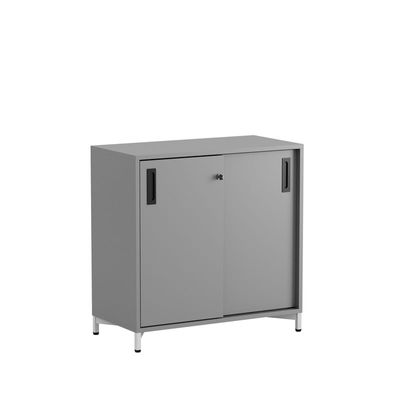 Skjutdörrskåp 80x40x72cm - Grå stomme/grå dörrar