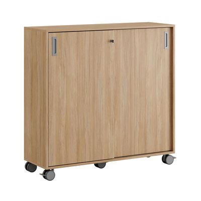 Skjutdörrskåp 120x40x107,5cm - Urban oak stomme och dörrar