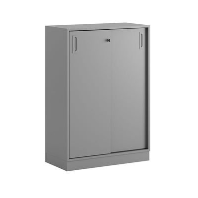 Skjutdörrskåp 80x40x107,5cm - Grå stomme/grå dörrar