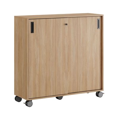 Skjutdörrskåp 120x40x107,5cm - Urban oak stomme och dörrar