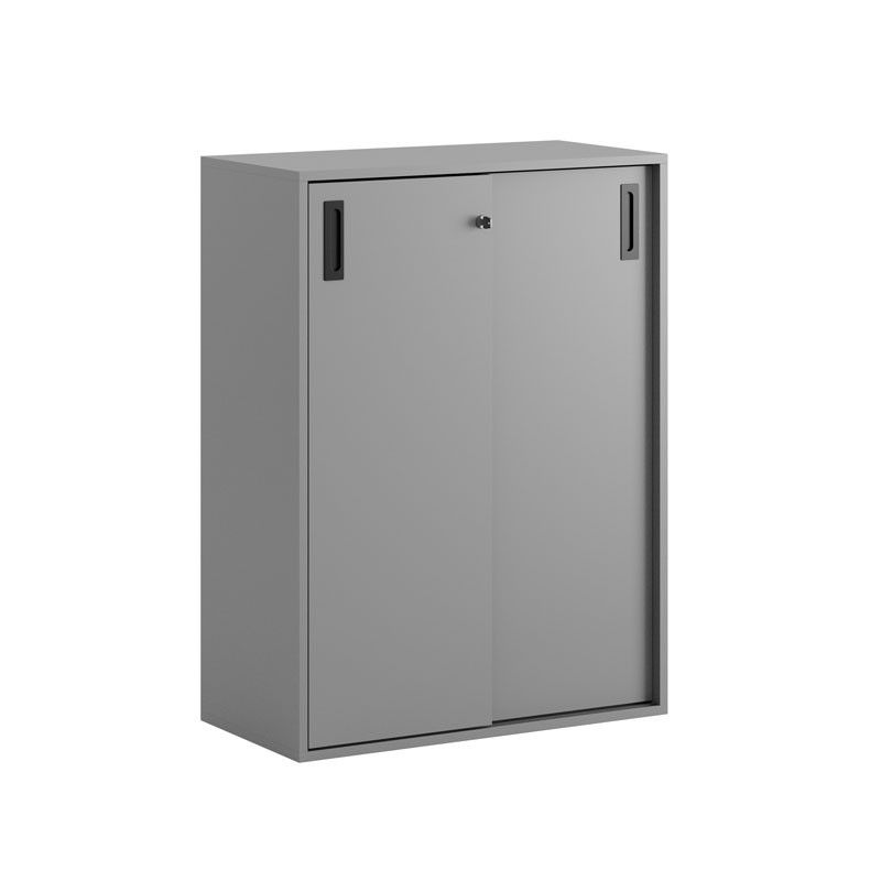 Skjutdörrskåp 80x40x107,5cm - Grå stomme/grå dörrar
