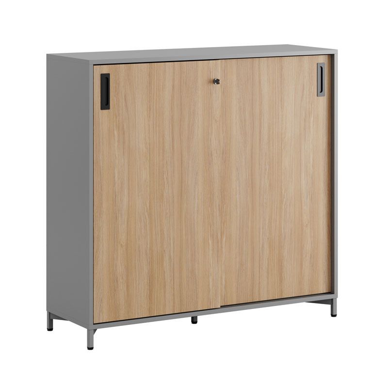 Skjutdörrskåp 120x40x107,5cm - Grå stomme/urban oak dörrar