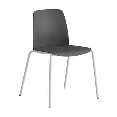 Stapelbar stol med sits och rygg i plast - Choice