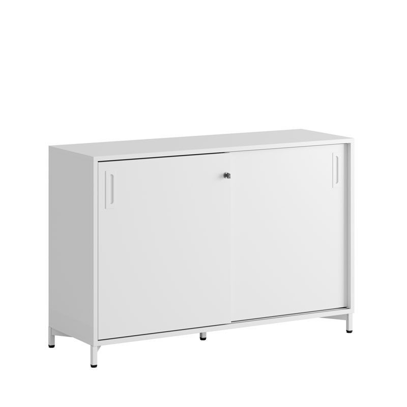Skjutdörrskåp 120x40x72cm - vit