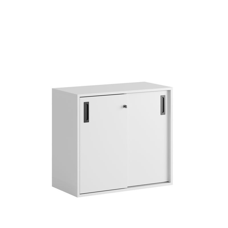 Skjutdörrskåp 80x40x72cm - vit