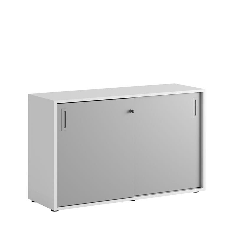 Skjutdörrskåp 120x40x72cm - grå