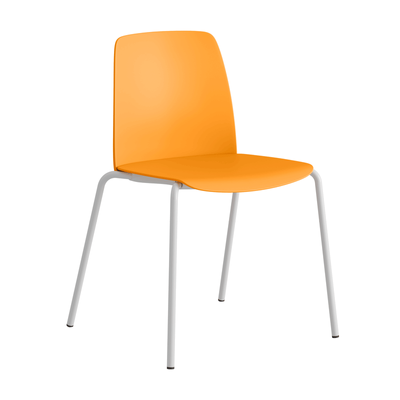 Stapelbar stol med sits och rygg i plast - Choice