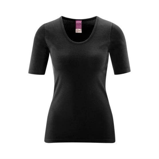 T-shirt Bomull Dam, Svart