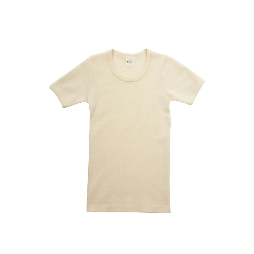 T-shirt Ull Barn, Naturvit