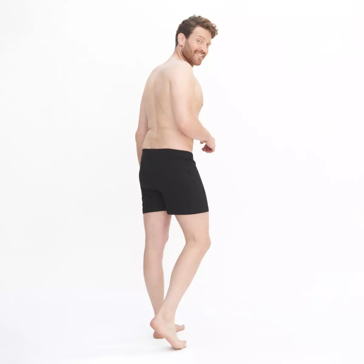 Boxershorts Vid Modell Bomull, Svart