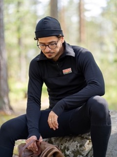 Outdoor byxa Ull Unisex, Svart