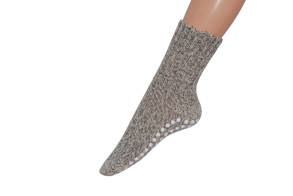 Halk-Sockor Ull, Grå Melerad