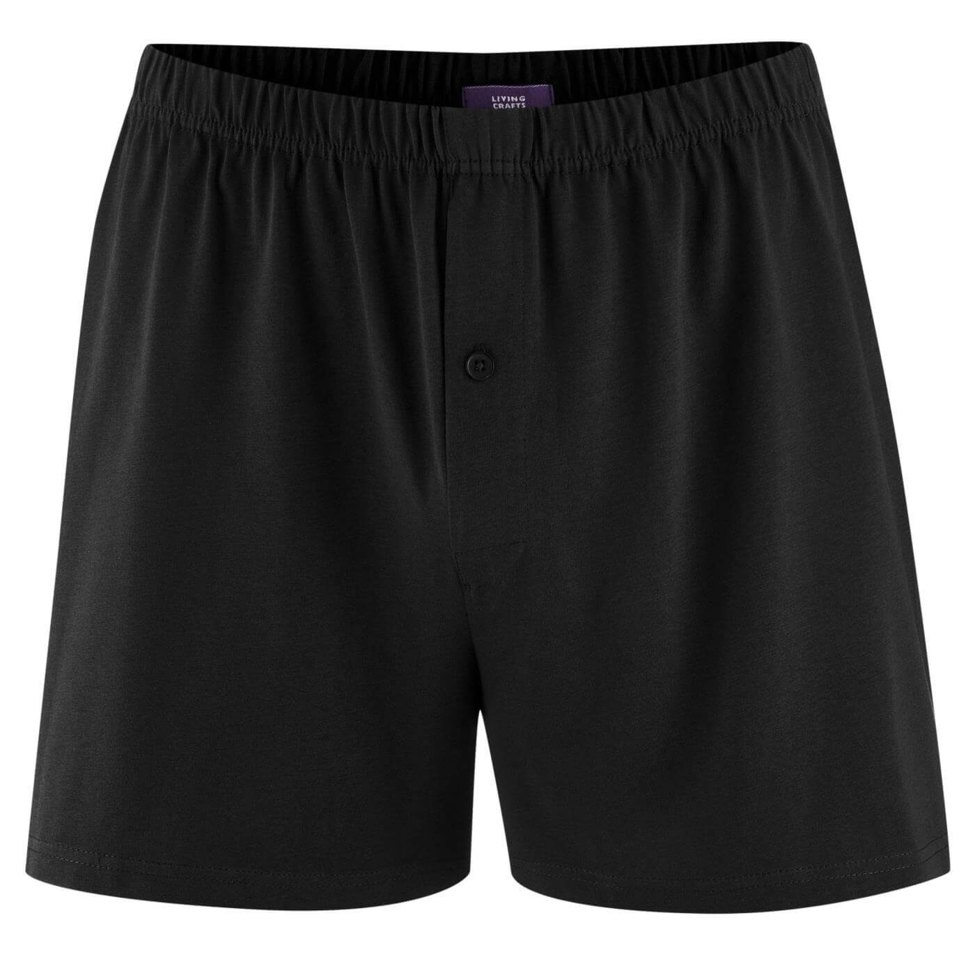 Boxershorts Vid Modell Bomull, Svart