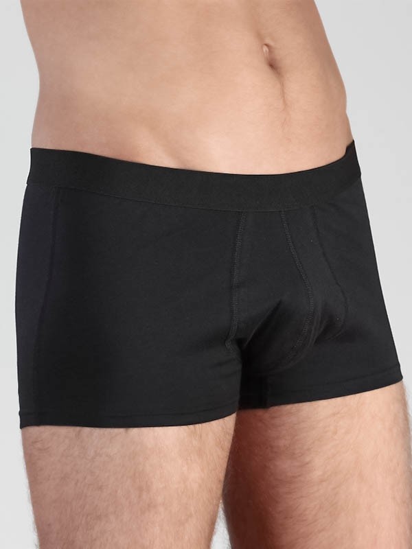Boxershorts med Gylf Bomull, Svart