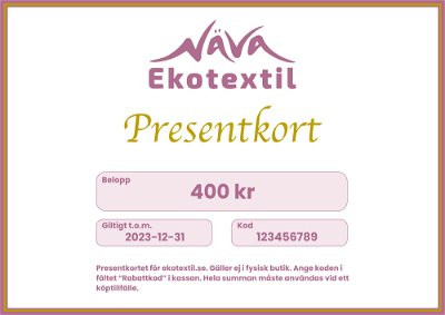 Presentkort - Välj summa