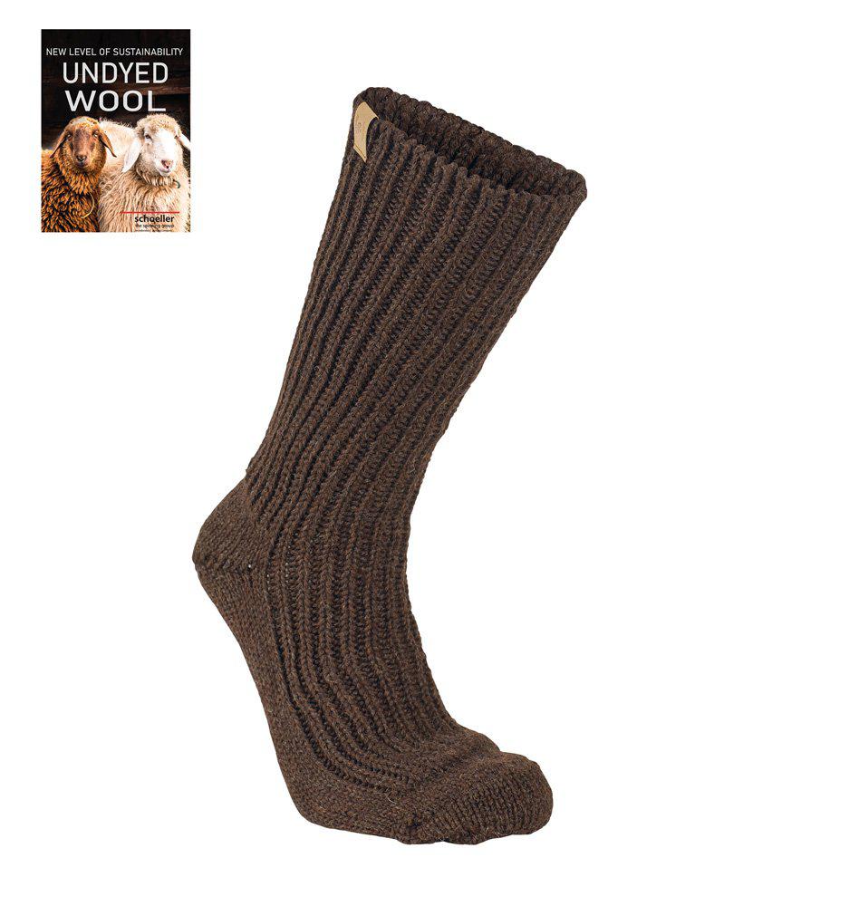 Raggsocka ofärgad ull, Coffee bean