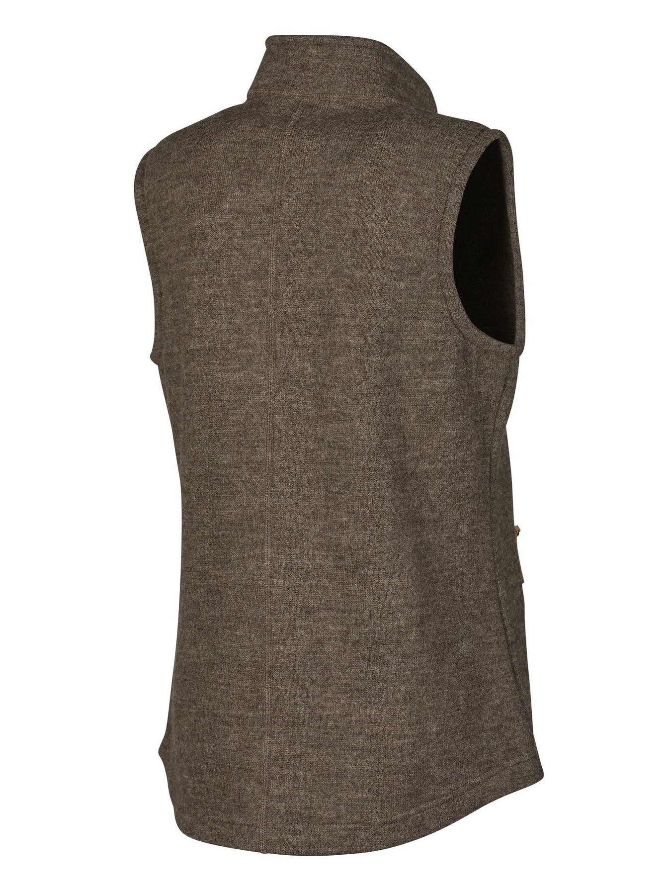Lätt Filtad Väst Dam Ull, Nutmeg