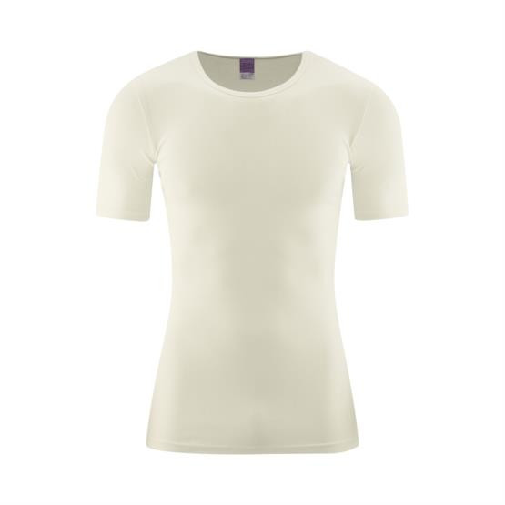T-shirt Bomull Herr, Naturvit