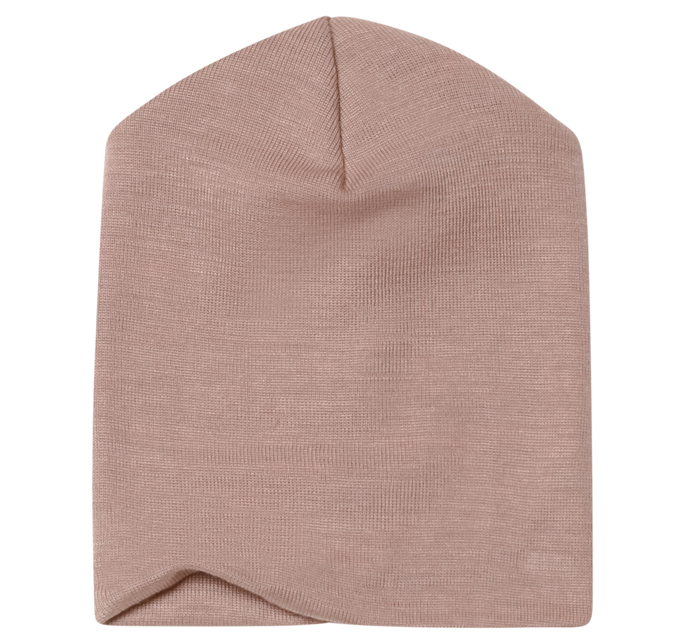 Mössa Ull/Siden, rosa