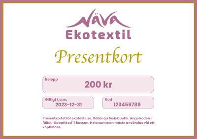 Presentkort - Välj summa