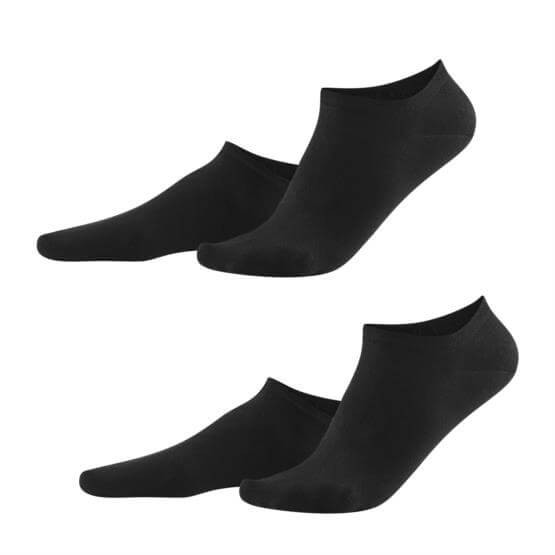 Ankelstrumpor Bomull Dam 2-Pack, Svart