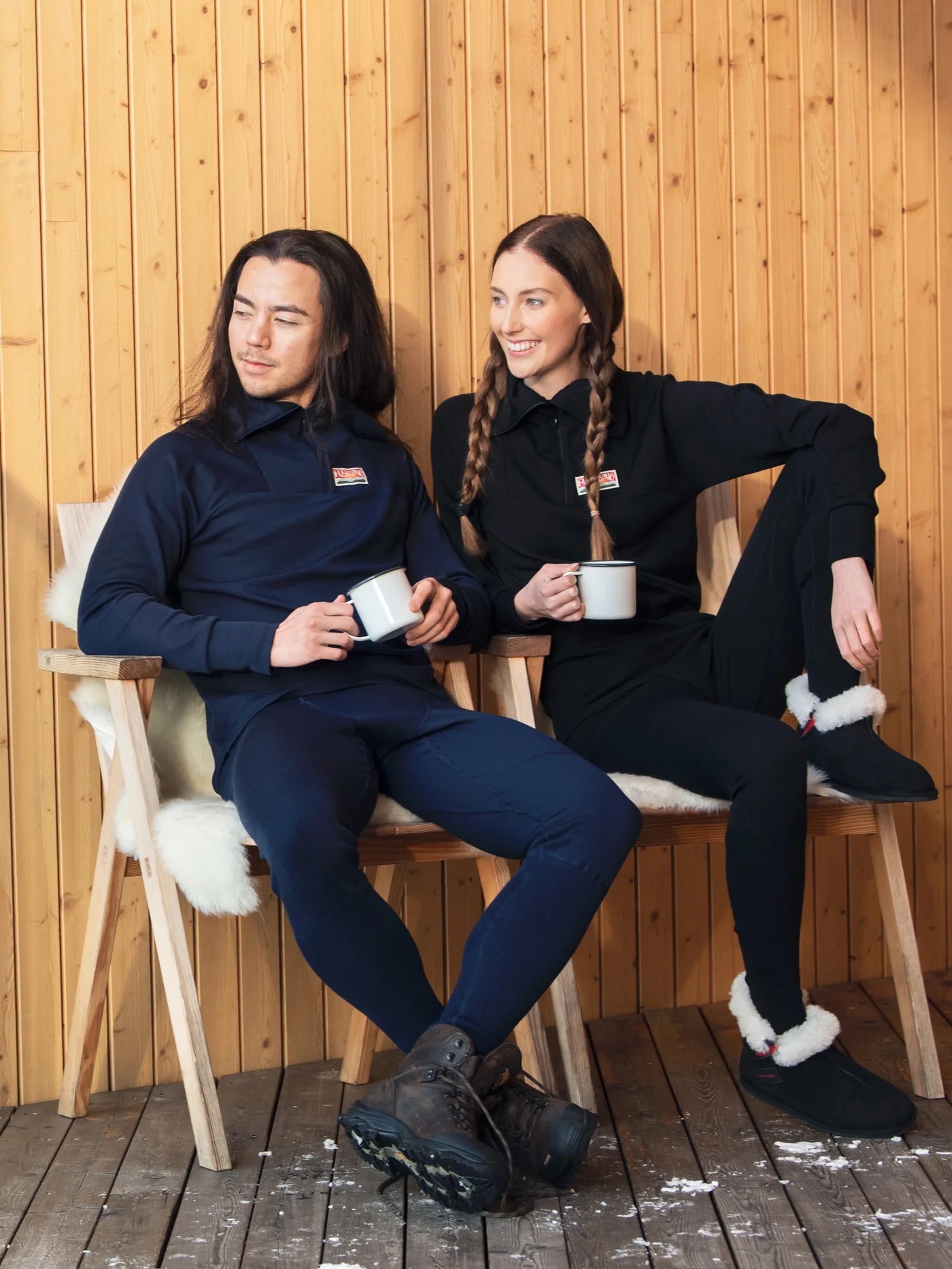 Outdoor byxa Ull Unisex, Svart