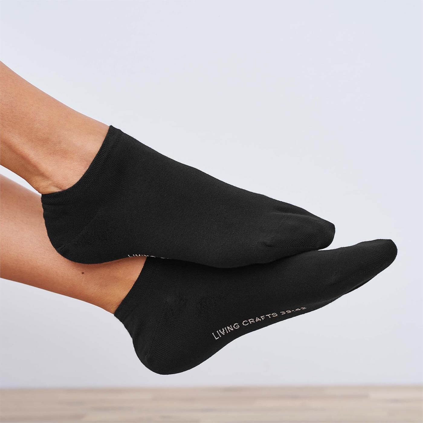 Ankelstrumpor Bomull Dam 2-Pack, Svart