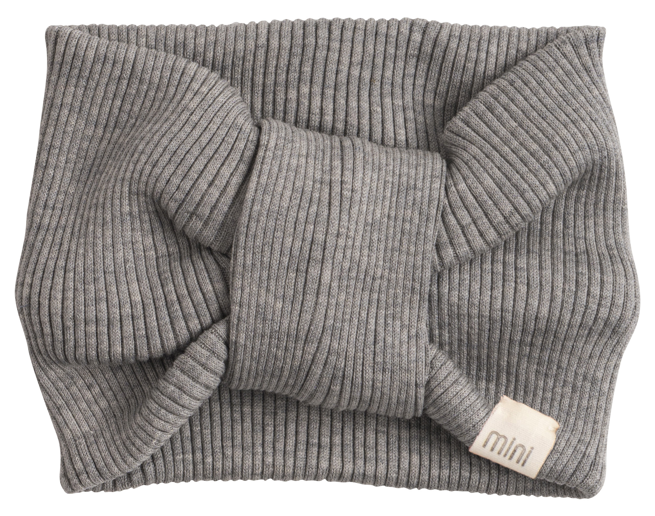Pannband Silke/Bomull, Grey melange