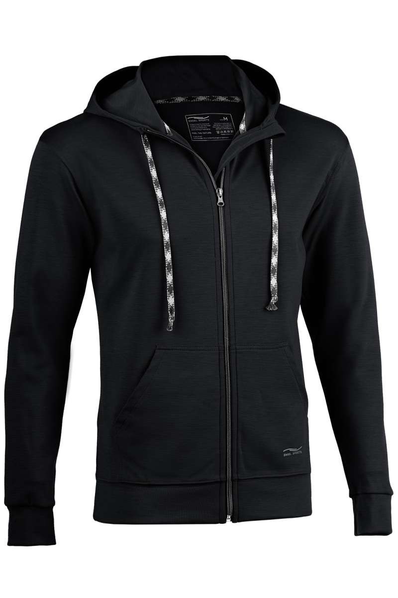 Hoodie Med Dragkedja Sport Herr ,  Ull/Siden