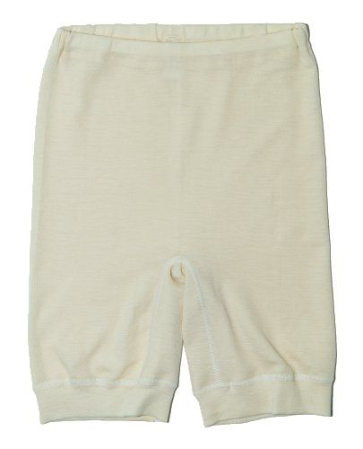 Mamelucker med 1/4 Ben Ull/Siden Barn, Naturvit
