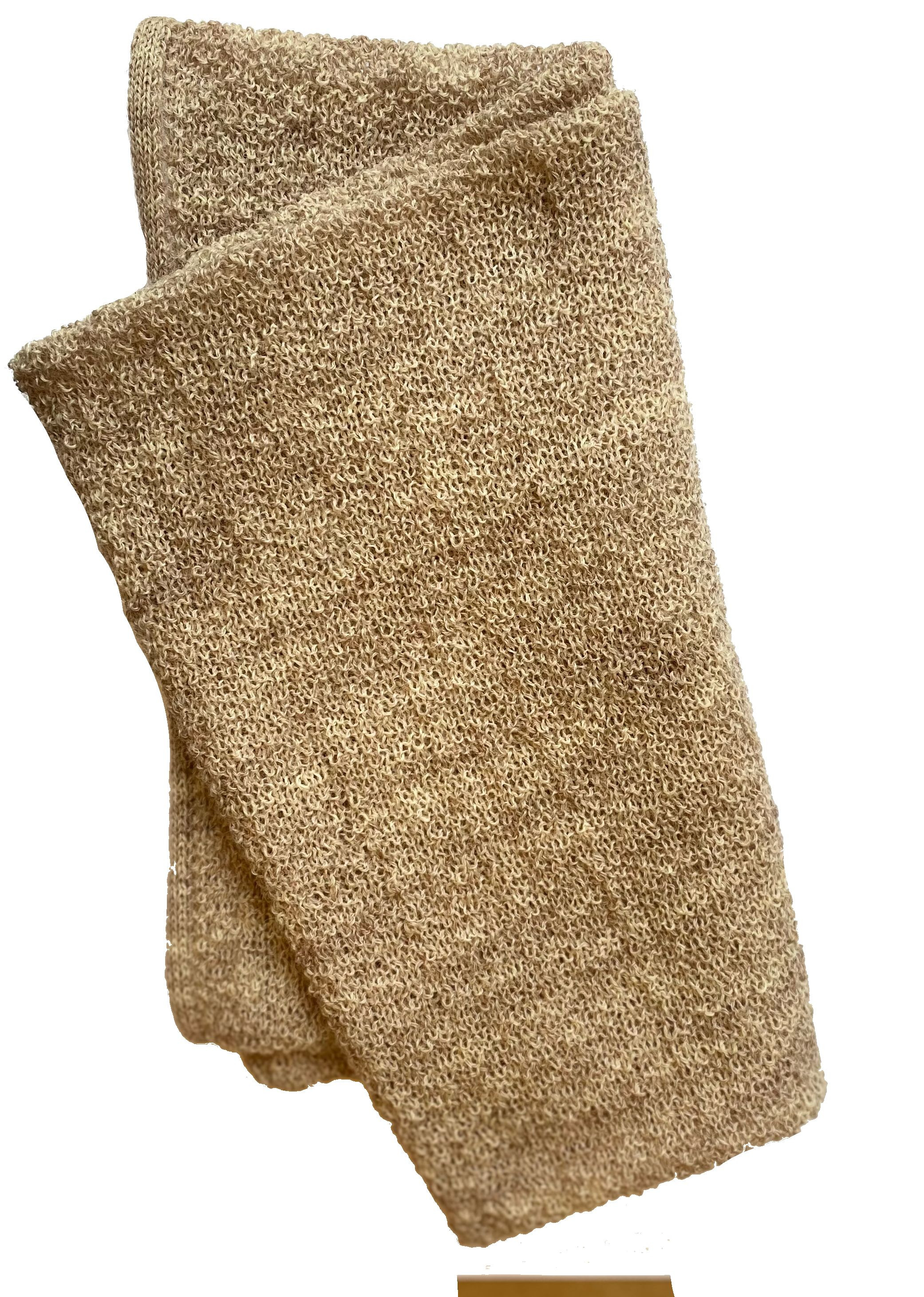 Mosstickad Tub Ull, Ljusbeige