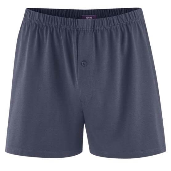 Boxershorts Vid Modell Bomull, Grafitblå