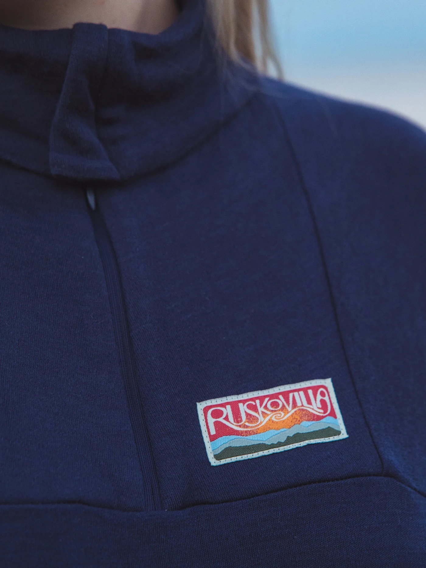 Outdoor-Tröja Ull Unisex, Marinblå