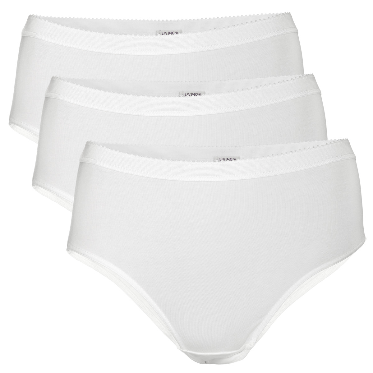 Trosa ekologisk bomull , 3 pack vit