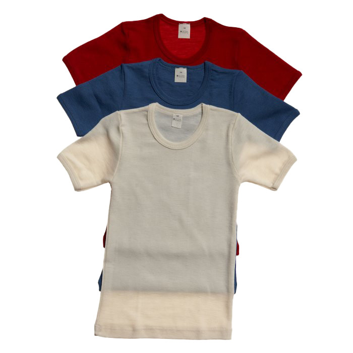 T-shirt Ull Barn, Blå