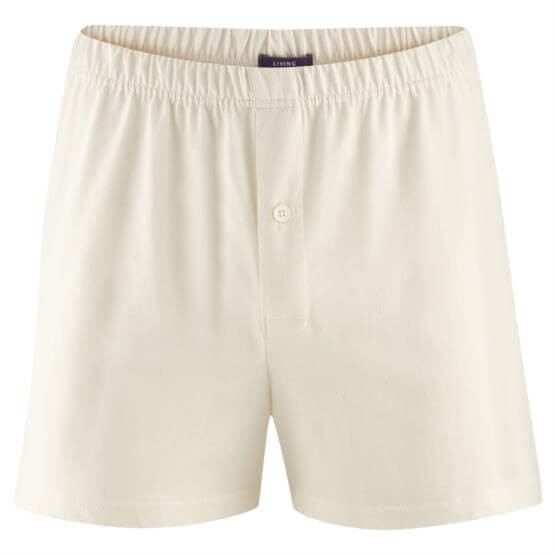 Boxershorts Vid Modell Bomull, Naturvit