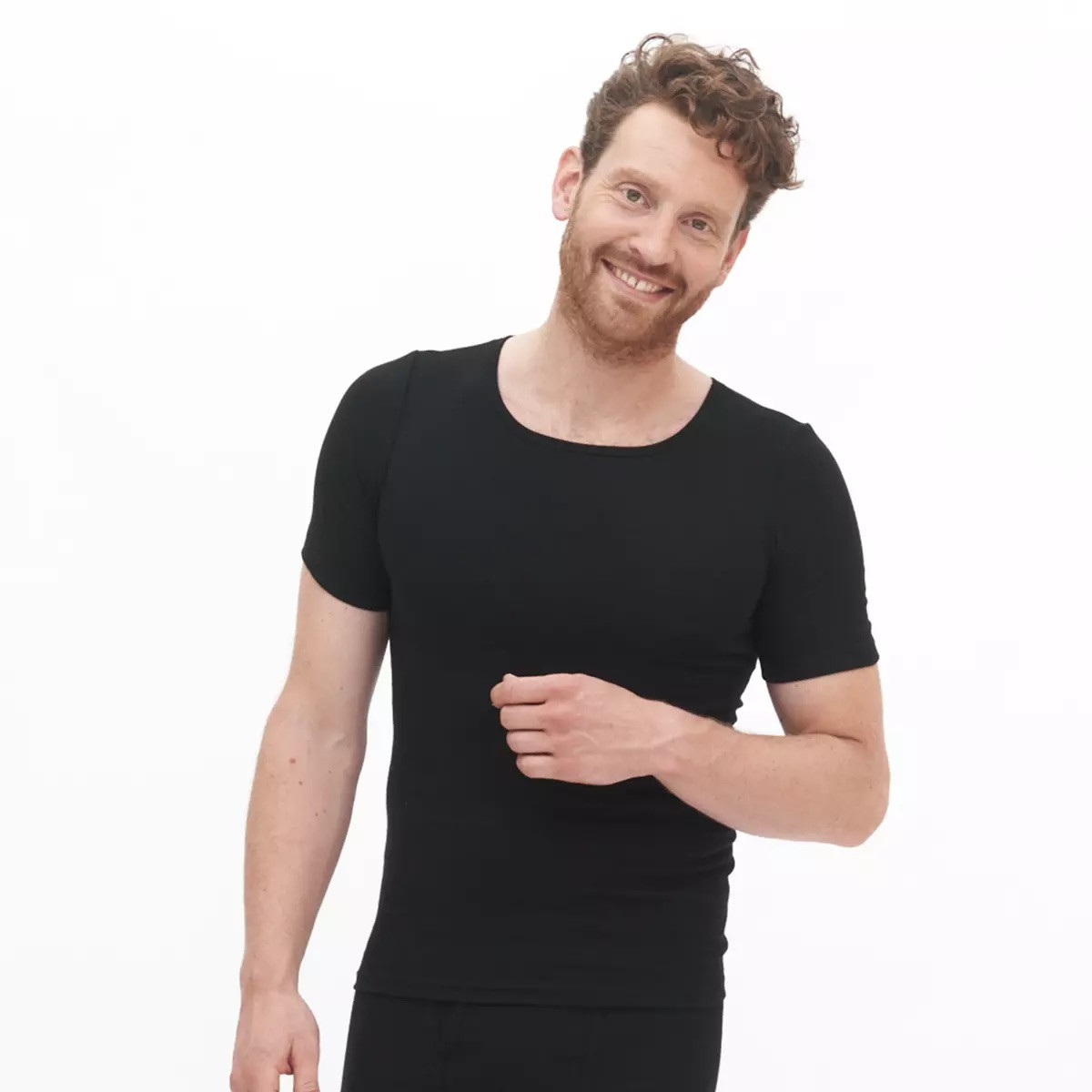 T-shirt Bomull Herr, Svart