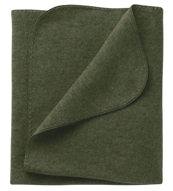 Babyfilt Ullfleece, Mörkgrön