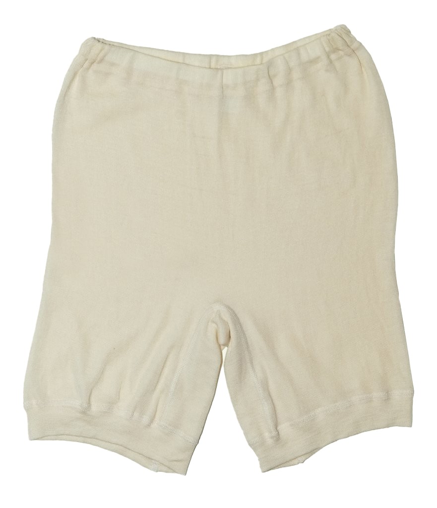 Mamelucker med 1/4 Ben Ull/Siden Dam, Naturvit