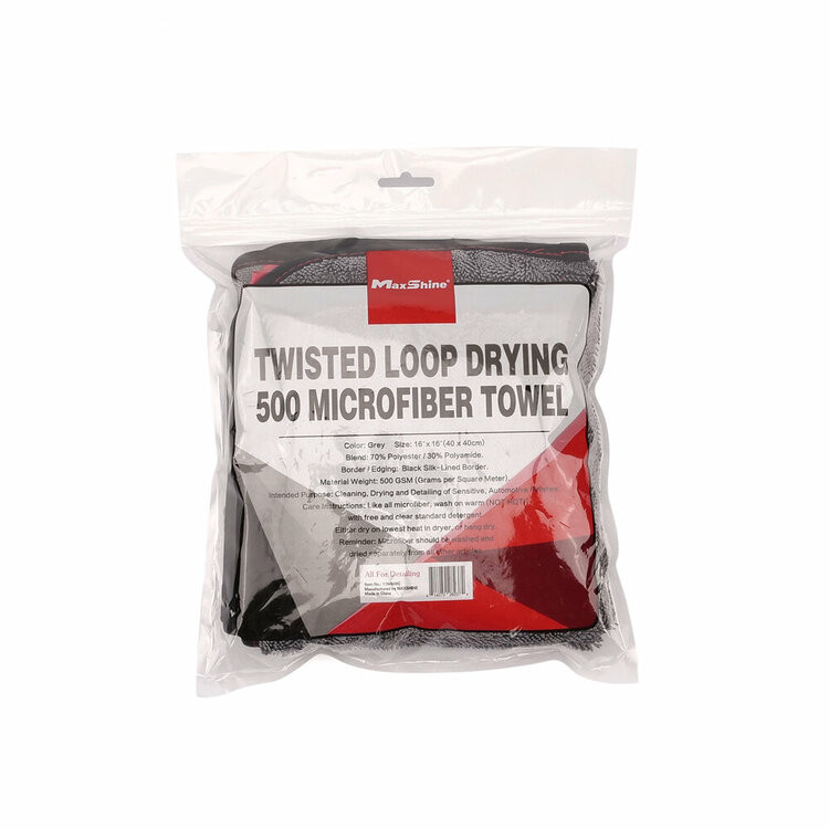 MaxShine  Twisted Loop Glass Drying Towel 40x40cm