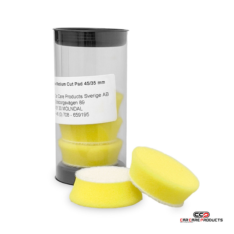 Yellow Medium Foam Pad 1,5" (35/45mm) 5-pack