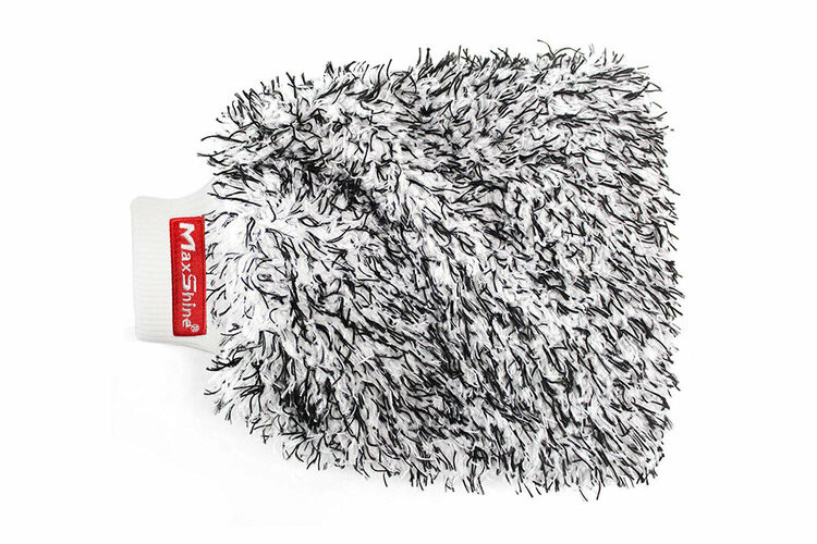 MaxShine Microfiber Wash Mitt - Dual Colored