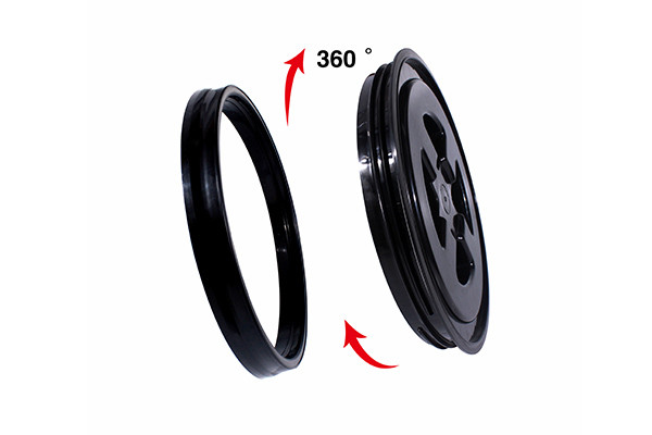 MaxShine Cross Bucked Lid